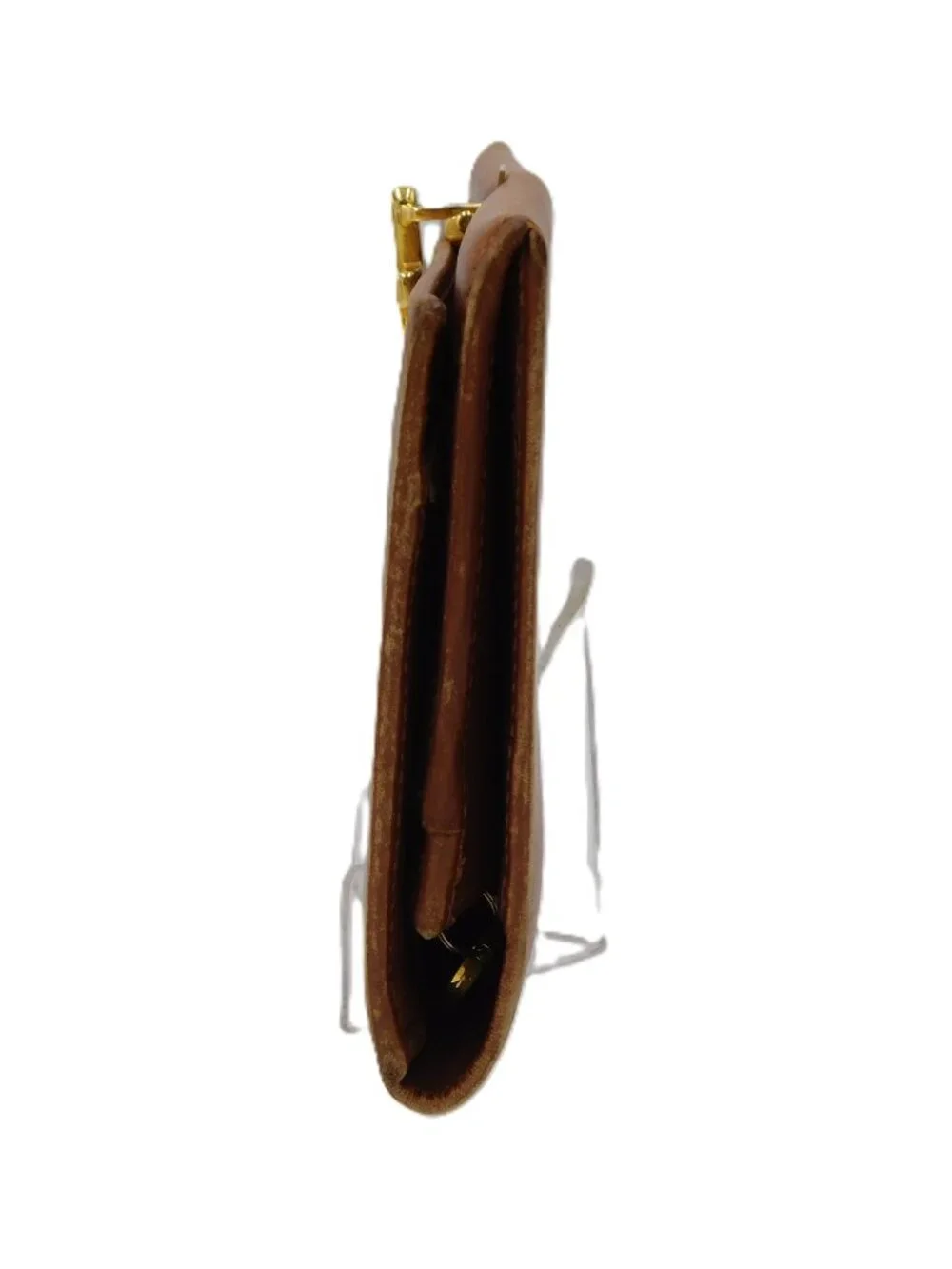 Ferragamo Honey Brown Long Smooth Leather Wallet | Gancini Clasp | GUC